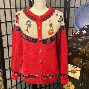 - Woolrich Autumn Vintage Button Front Cardigan